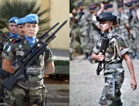 Vẻ đẹp quý phái của nữ binh sĩ Pháp
