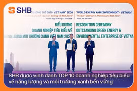 SHB được vinh danh TOP 10 doanh nghiệp tiêu biểu về năng lượng và môi trường xanh bền vững