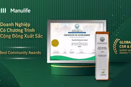 Manulife Việt Nam nhận giải thưởng quốc tế về hoạt động cộng đồng