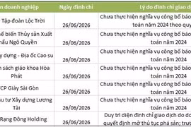 Cổ phiếu Lộc Trời, Rạng Đông Holding cùng loạt mã trên HNX bị đình chỉ giao dịch