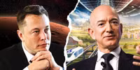 [ẢNH] Hai tỉ phú Elon Musk và Jeff Bezos 