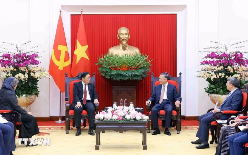 Đại sứ Tan Yang Thai khẳng định, với kinh nghiệm công tác và tình cảm đặc biệt đối với Việt Nam, sẽ tiếp tục nỗ lực để vun đắp cho quan hệ hai nước ngày càng phát triển - Ảnh: TTXVN