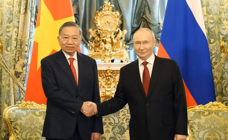 Tổng Bí thư, Chủ tịch nước Tô Lâm và Tổng thống Nga Vladimir Putin