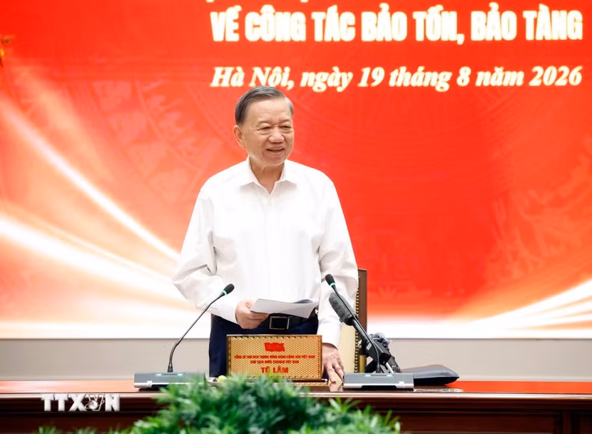 Tổng Bí thư, Chủ tịch nước Tô Lâm phát biểu. (Ảnh: Thống Nhất/TTXVN)