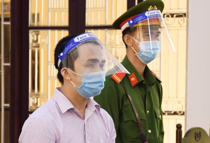 Bị cáo Đoàn Quốc Chí tại phiên tòa