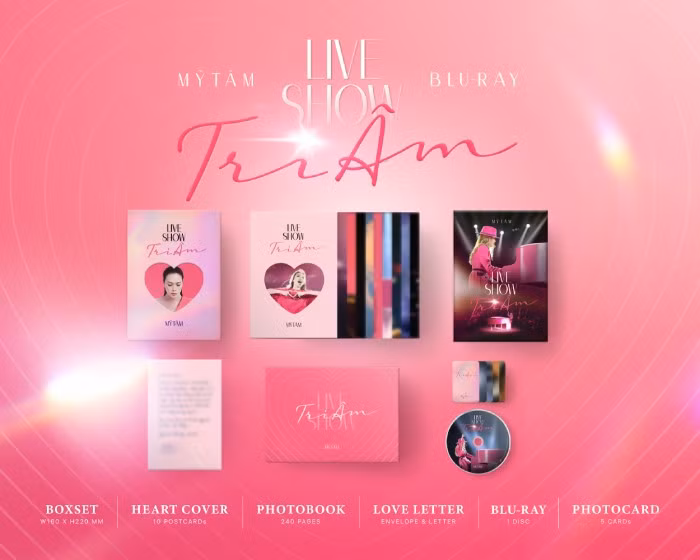 Trọn bộ sản phẩm đĩa live show "Tri âm" của Mỹ Tâm
