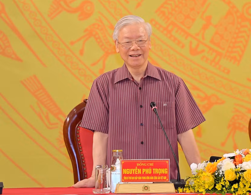 Tổng Bí thư Nguyễn Phú Trọng phát biểu chỉ đạo tại hội nghị