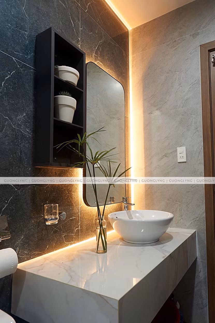 Guơng hình chữ nhật – Đèn hắt Guơng hình chữ nhật – Đèn hắt