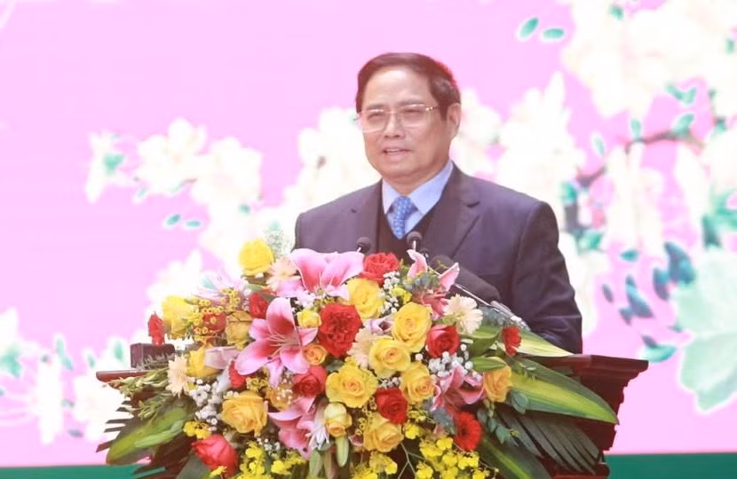 Thủ tướng Phạm Minh Chính phát biểu tại buổi làm việc Thủ tướng Phạm Minh Chính phát biểu tại buổi làm việc
