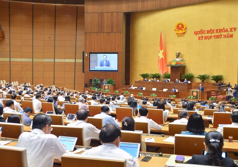 Quang cảnh phiên chất vấn Quang cảnh phiên chất vấn