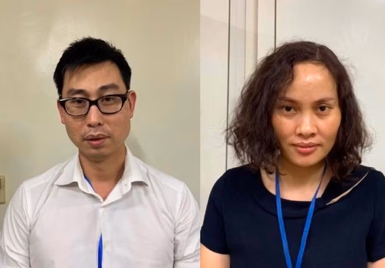 Các đối tượng Phạm Đức Tuấn và Ngô Thị Thu Huyền