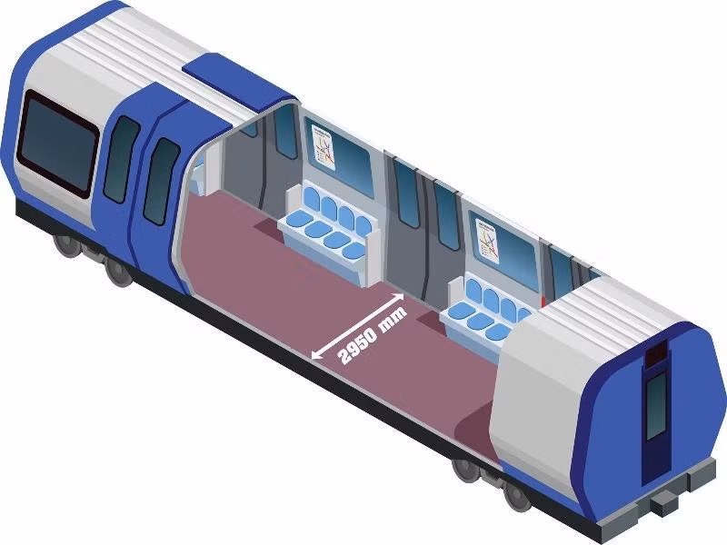 Tàu Metro số 1 của TP.HCM có màu xanh dương