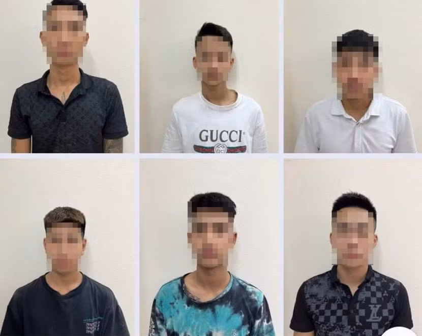 Nhóm đối tượng bị công an bắt giữ