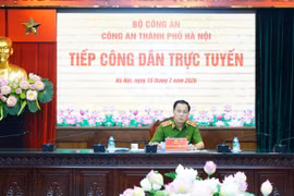 Công an Thành phố Hà Nội tiếp công dân theo hình thức trực tuyến