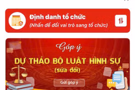 Hướng dẫn người dân góp ý dự thảo Bộ luật Hình sự (sửa đổi) trên VNeID