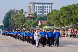 200 đoàn viên thanh niên tiêu biểu Thủ đô dự Lễ Thượng cờ tại Quảng trường Ba Đình