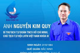 Anh Nguyễn Kim Quy làm Chủ tịch Trung ương Hội LHTN Việt Nam