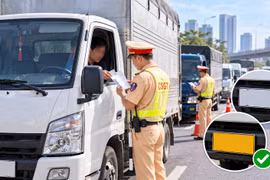 Xử lý nghiêm xe biển trắng hoạt động kinh doanh vận tải
