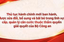 28 thủ tục hành chính bị bãi bỏ trong lĩnh vực cấp, quản lý căn cước 
