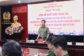 Công an Hà Nội thanh tra việc chấp hành các quy định của pháp luật về thực hiện Đề án 06