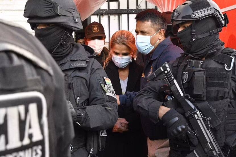 Bà Jeanine Anez đang bị giam giữ tại Thủ đô La Paz, Bolivia
