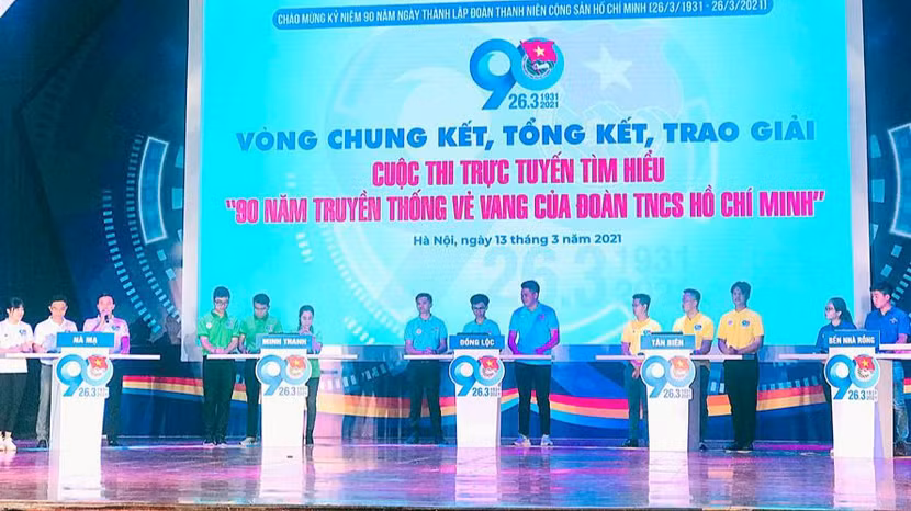 5 đội tranh tài ở vòng chung kết cuộc thi trực tuyến tìm hiểu “90 năm truyền thống vẻ vang của Đoàn Thanh niên cộng sản Hồ Chí Minh”