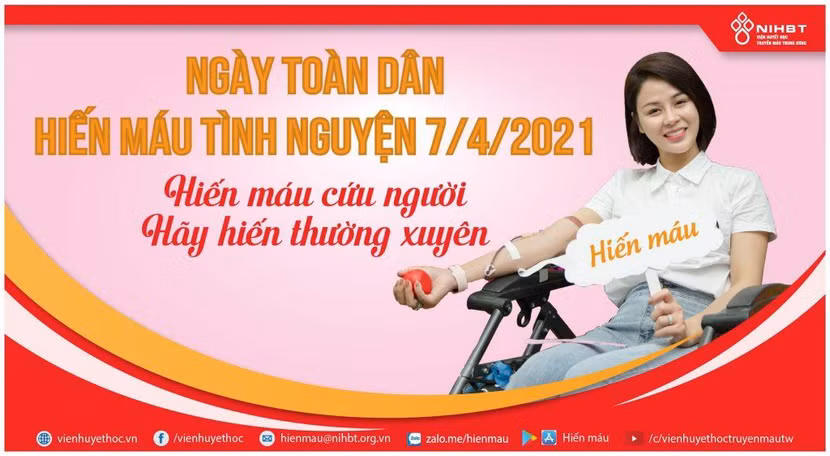 Thông điệp viện Huyết học – Truyền máu Trung ương mong muốn gửi đến cộng đồng và người dân cả nước Thông điệp viện Huyết học – Truyền máu Trung ương mong muốn gửi đến cộng đồng và người dân cả nước