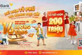 Đếm ngược đến 15/9: 26 lượng vàng SJC chờ chủ nhân gửi tiết kiệm tại HDBank