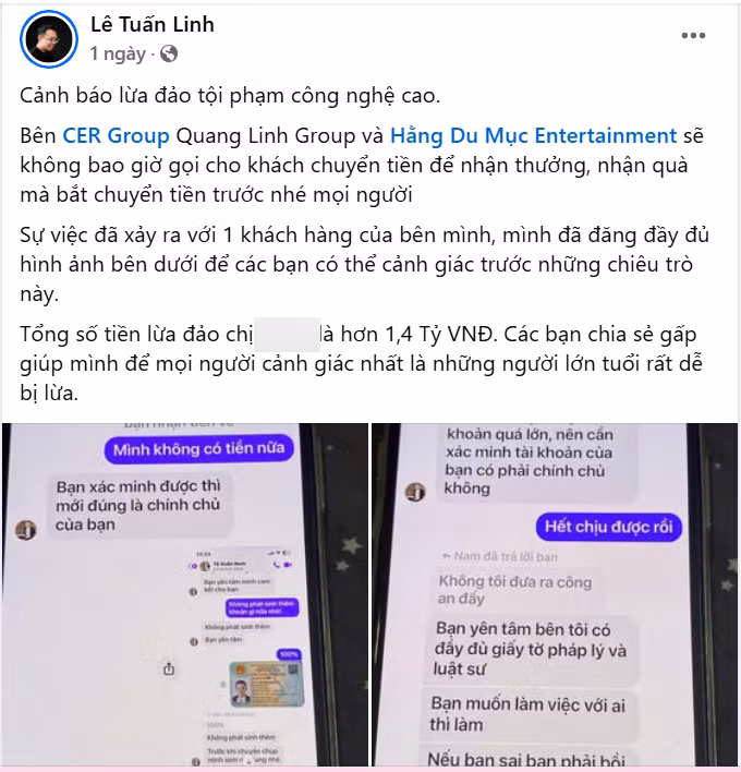 Bài cảnh báo trên trang cá nhân Bài cảnh báo trên trang cá nhân