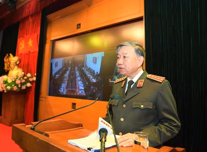 Đại tướng Tô Lâm, Ủy viên Bộ Chính trị, Bộ trưởng Bộ Công an chủ trì hội nghị