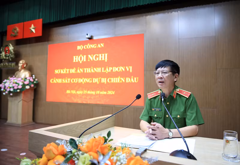 Thiếu tướng Nguyễn Ngọc Thanh, Phó Tư lệnh Bộ Tư lệnh CSCĐ chủ trì hội nghị Thiếu tướng Nguyễn Ngọc Thanh, Phó Tư lệnh Bộ Tư lệnh CSCĐ chủ trì hội nghị