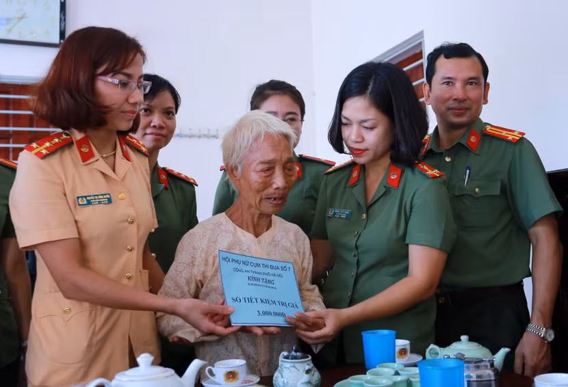 Một bức ảnh trưng bày tại triển lãm