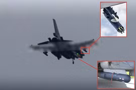 F-16 Ukraine phóng rocket dẫn đường và tên lửa 1 triệu USD hạ UAV Nga