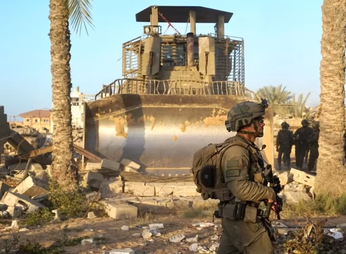 Binh sĩ Israel ở phía bắc Dải Gaza