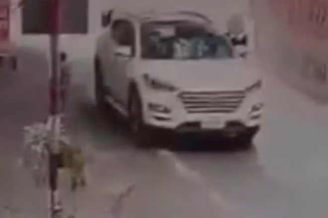 Hình ảnh trước khi vụ tai nạn giao thông thương tâm xảy ra. Ảnh chụp màn hình