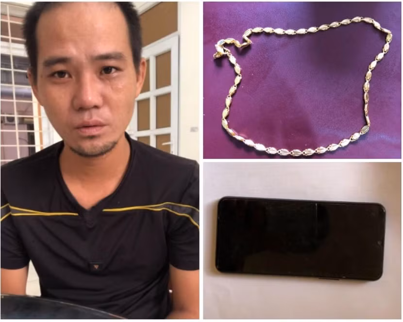 Đối tượng Nguyễn Ngọc Nguyên cùng tang vật. Ảnh: VOV Đối tượng Nguyễn Ngọc Nguyên cùng tang vật. Ảnh: VOV