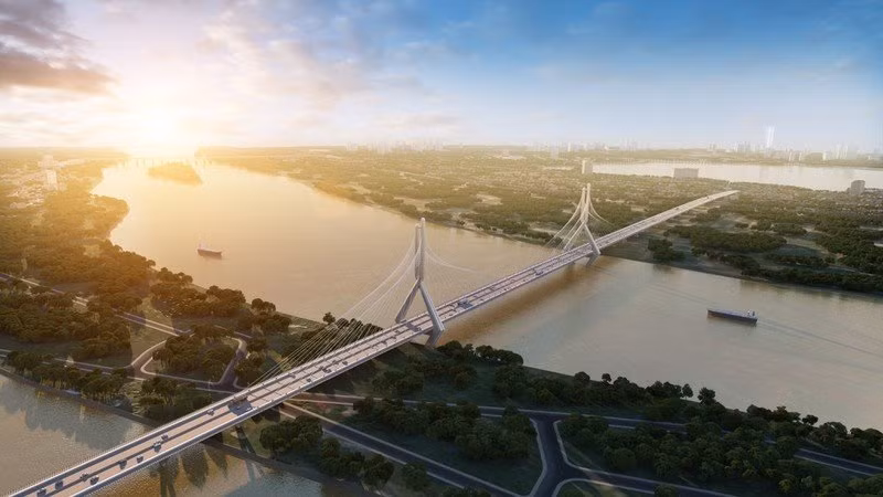 Phối cảnh cầu Tứ Liên dự kiến được khởi công xây dựng vào cuối năm nay Phối cảnh cầu Tứ Liên dự kiến được khởi công xây dựng vào cuối năm nay