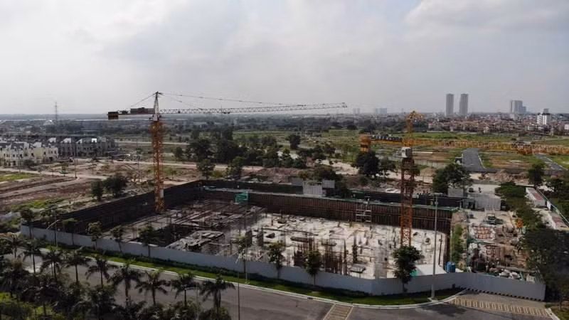 Phần vi phạm thi công không phép của dự án An Lạc Green Symphony vẫn chưa bị tháo dỡ dù đã quá thời hạn