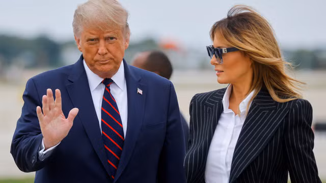 Tổng thống Mỹ Donald Trump và phu nhân