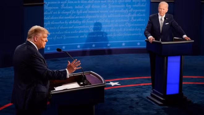 Đương kim Tổng thống Mỹ Donald Trump và ứng viên đảng Dân chủ Joe Biden Đương kim Tổng thống Mỹ Donald Trump và ứng viên đảng Dân chủ Joe Biden