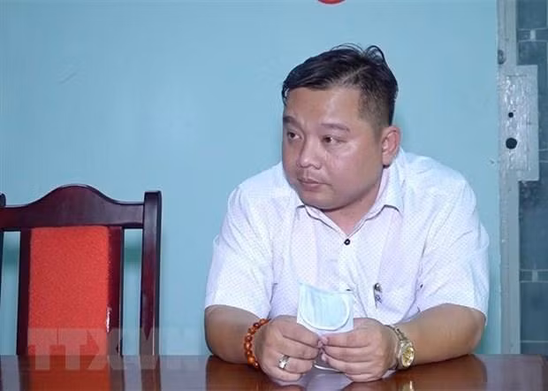 Lý Quang Thái tại cơ quan công an. Ảnh: TTXVN Lý Quang Thái tại cơ quan công an. Ảnh: TTXVN