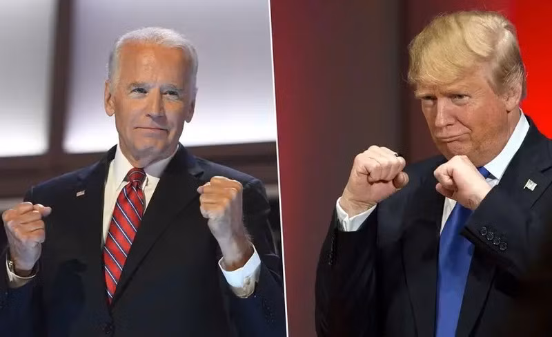 Ứng cử viên Đảng dân chủ Joe Biden và Tổng thống Mỹ Donald Trump