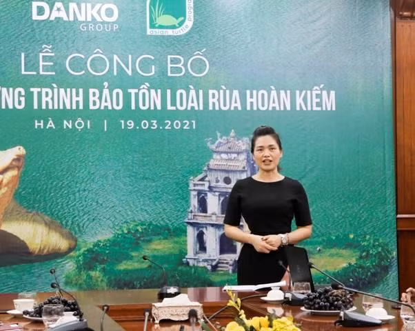 Bà Bùi Thị An – quản lý văn phòng Chương trình bảo tồn rùa Châu Á (ATP)