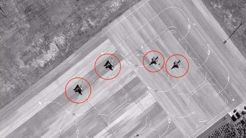 Bốn chiến đấu cơ F-16 của Thổ Nhĩ Kỳ đậu tại sân bay quốc tế Gaabala của Azecbaijan