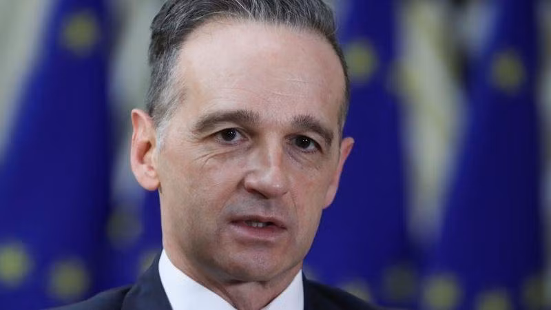 Ngoại trưởng Đức Heiko Maas tại cuộc họp Bộ trưởng Ngoại giao EU ở Brussels, Bỉ, ngày 22 - 2 - 2021
