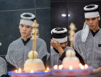 Hai con trai khóc ngất trong đám tang người mẹ lao công bị xe ‘điên’ đâm tử vong