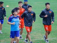 Hình ảnh U23 Việt Nam trước trận đại chiến với Thái Lan