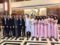NSND Trung Hiếu hạnh phúc bên cô dâu 9X trong lễ cưới ở Thái Bình
