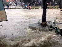 Thái Nguyên ngập lụt kỷ lục, ô tô 