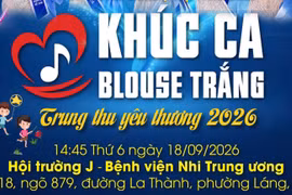 “Khúc ca blouse trắng” trao yêu thương, gieo nụ cười đến các bệnh nhi dịp Trung thu